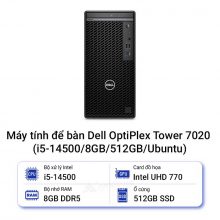 Máy tính để bàn Dell OptiPlex Tower 7020 (i5-14500/8GB/512GB/Ubuntu)