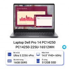 Laptop Dell Pro 14 PC14250 PC14250-225U-16512WH