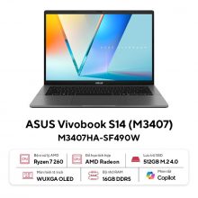 Laptop ASUS Vivobook S14 M3407HA-SF490W