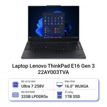 Laptop Lenovo ThinkPad E16 Gen 3 22AY003TVA