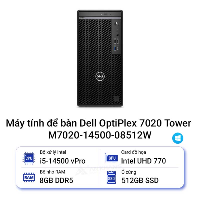 Máy tính để bàn Dell OptiPlex 7020 Tower M7020-14500-08512W
