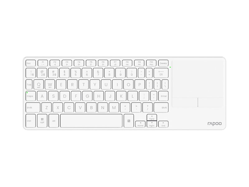 Bàn phím không dây Rapoo E900T kèm touchpad Trắng