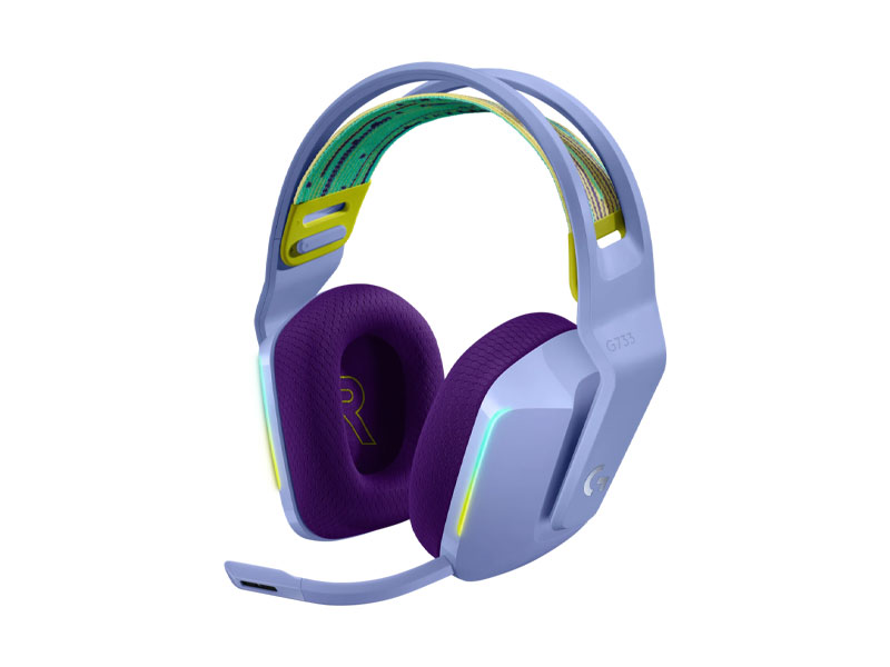 Tai nghe Gaming Logitech G733 LIGHTSPEED Wireless LIGHTSYNC RGB Lilac