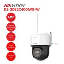 Camera IP Mini PT Smart Hybird Light 4MP Hikvision DS-2DE2C400IWG/W