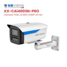 Camera KBVISION KX-CAi4003N-PRO - Thân 4MP AI Mic