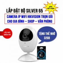 Camera Wifi cho gia đình Hikvision HKI-2U01EFD-IW trọn gói Silver 65