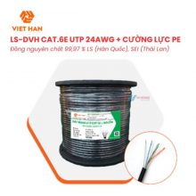 Cáp Mạng LS-DVH CAT.6E UTP 24AWG + CƯỜNG LỰC PE