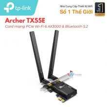 Card Mạng TP-Link Archer TX55E - Wi-Fi 6 AX3000 BT 5.2 Giá Tốt