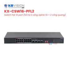 Switch PoE KBVISION KX-CSW16-PFL2 - 16 Port 135W SFP