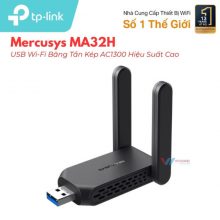 USB Wifi Mercusys MA32H AC1300 | 2 Ăng-ten, USB 3.0 Giá Tốt