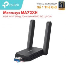 USB WiFi Mercusys MA72XH Wi-Fi 6 AX1800 Chính Hãng