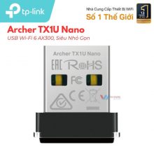USB Wifi TP-Link TX1U Nano Wi-Fi 6 AX300 | WPA3, Linux Giá Tốt