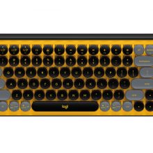 Bàn phím cơ không dây Logitech POP Keys VÀNG-ĐEN (BLAST-YELLOW) bản AK