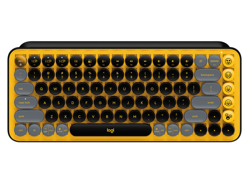 Bàn phím cơ không dây Logitech POP Keys VÀNG-ĐEN (BLAST-YELLOW) bản AK
