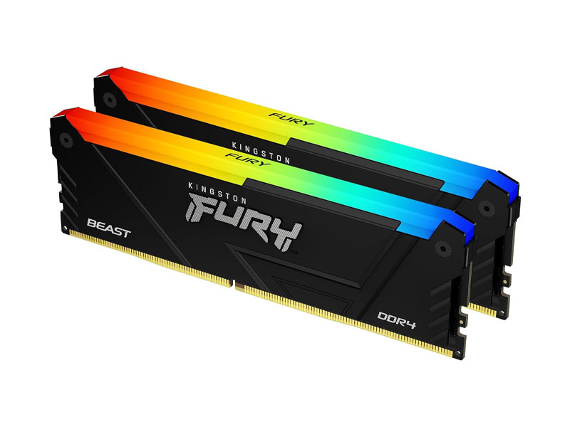 Ram PC Kingston FURY 16GB DDR4 3200MHz CL16 RGB KF432C16BB2AK2/16 (2x8GB)