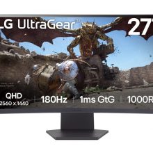 Màn hình cong gaming LG UltraGear 27GS60QC-B.ATVQ (27inch - QHD - VA - 180Hz - 1ms)