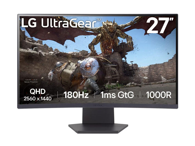 Màn hình cong gaming LG UltraGear 27GS60QC-B.ATVQ (27inch - QHD - VA - 180Hz - 1ms)