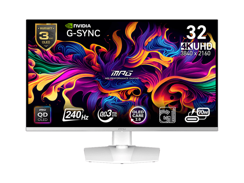 Màn hình MSI MPG 321URXW QD-OLED 31.5inch 4K 240Hz 0.03ms