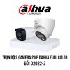 Trọn bộ 2 camera HD Full Color 2MP DAHUA