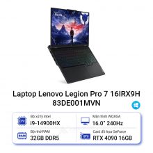Laptop Lenovo Legion Pro 7 16IRX9H 83DE001MVN