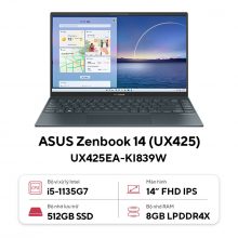Laptop ASUS Zenbook 14 UX425EA-KI839W