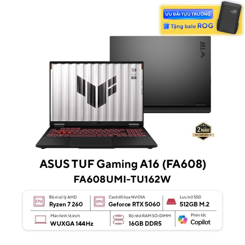 Laptop ASUS TUF Gaming A16 FA608UMI-TU162W
