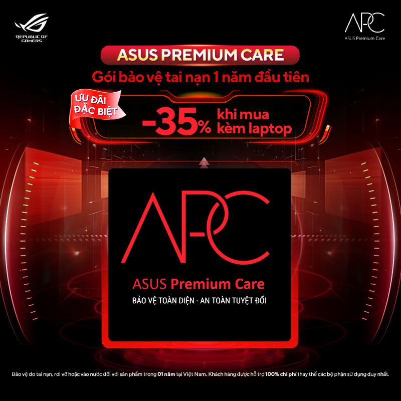 Gói dịch vụ bảo vệ tai nạn Laptop ASUS Gaming ADP-12M 12 tháng (NR)