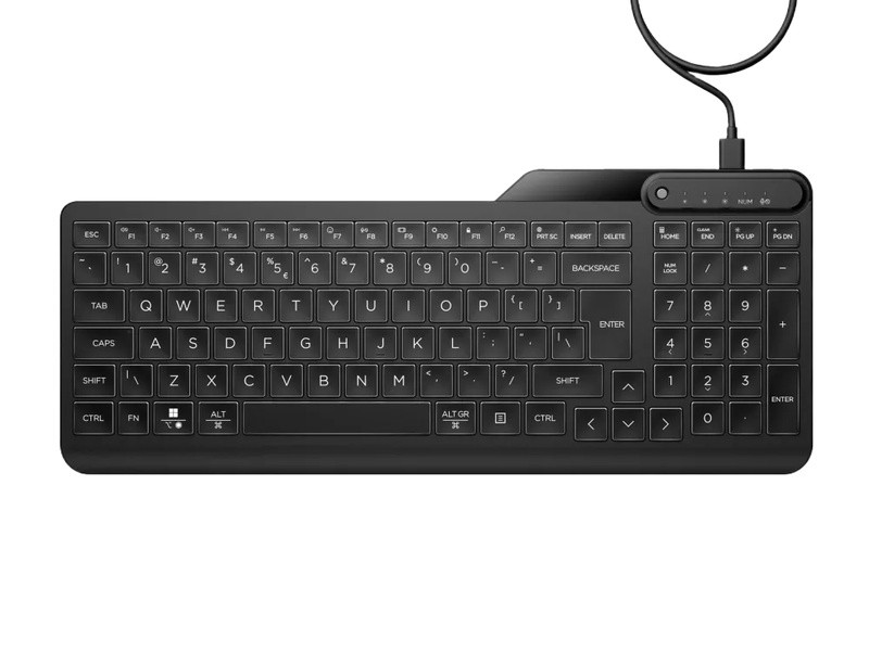 Bàn phím HP 405 Multi-Device Backlit Wired (7N7C1AA)