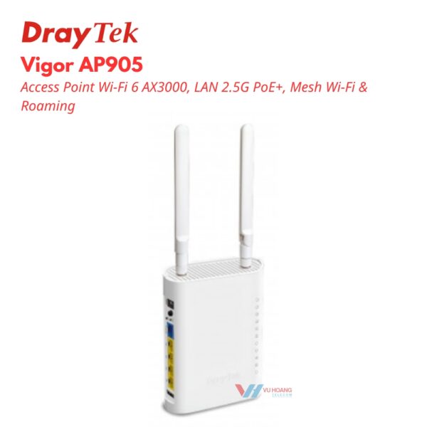 bo-phat-wifi-draytek-vigor-ap905-600x600-2 Bộ Phát Wifi Draytek Vigor AP905 Wi-Fi 6 AX3000 Giá Tốt
