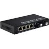 Converter HDtec kết hợp 2 cổng Quang (A+B) + 4 RJ45 Lan 1G