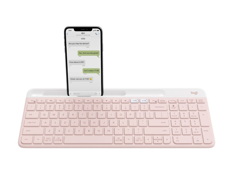 Bàn phím không dây Logitech K580 Rose Slim Multi-Device (920-011329)