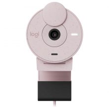 Webcam Logitech Brio 300 FHD 1080p Hồng (Rose) (960-001449)
